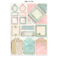 Stamperia Winter Magic Junk Journal Stickers, Backgrounds, Cut-Outs (SBJK25)